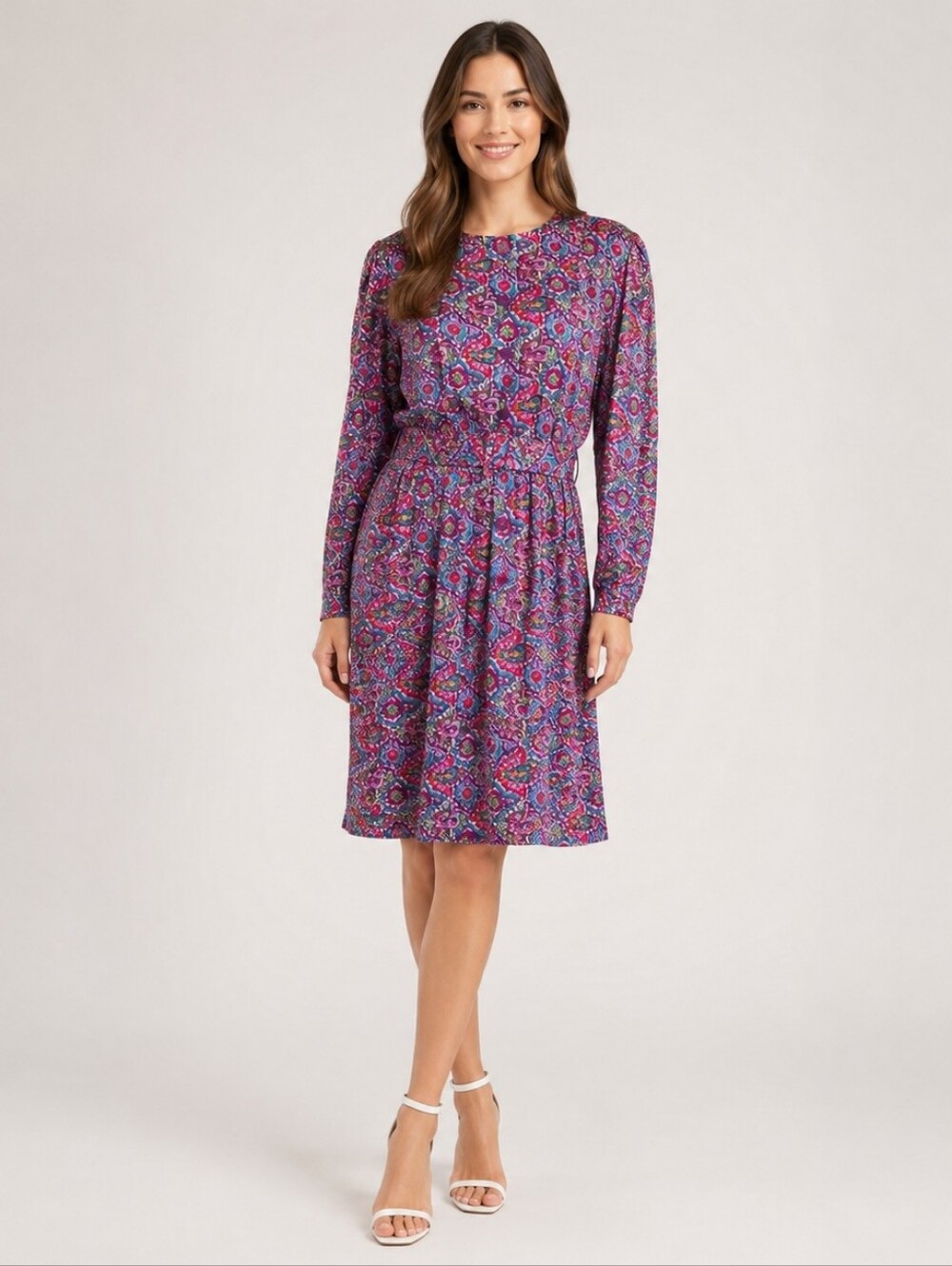 Adrianna Papell Silk Dress Vintage size 14